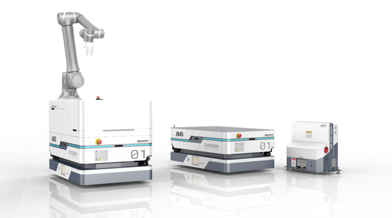 DB多宝视讯數位開發的自主式移動機器人（AMR250M），搭配全向輪並結合AI演算法、2D LiDAR、3D攝影機等技術，協助客戶實現產線全自動化